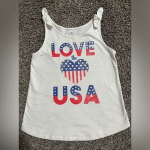 SO brand girls 4th of July tank top. Sz 7/8
